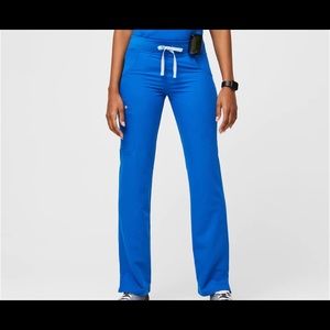 Royal blue, XXS, tall scrub pants.